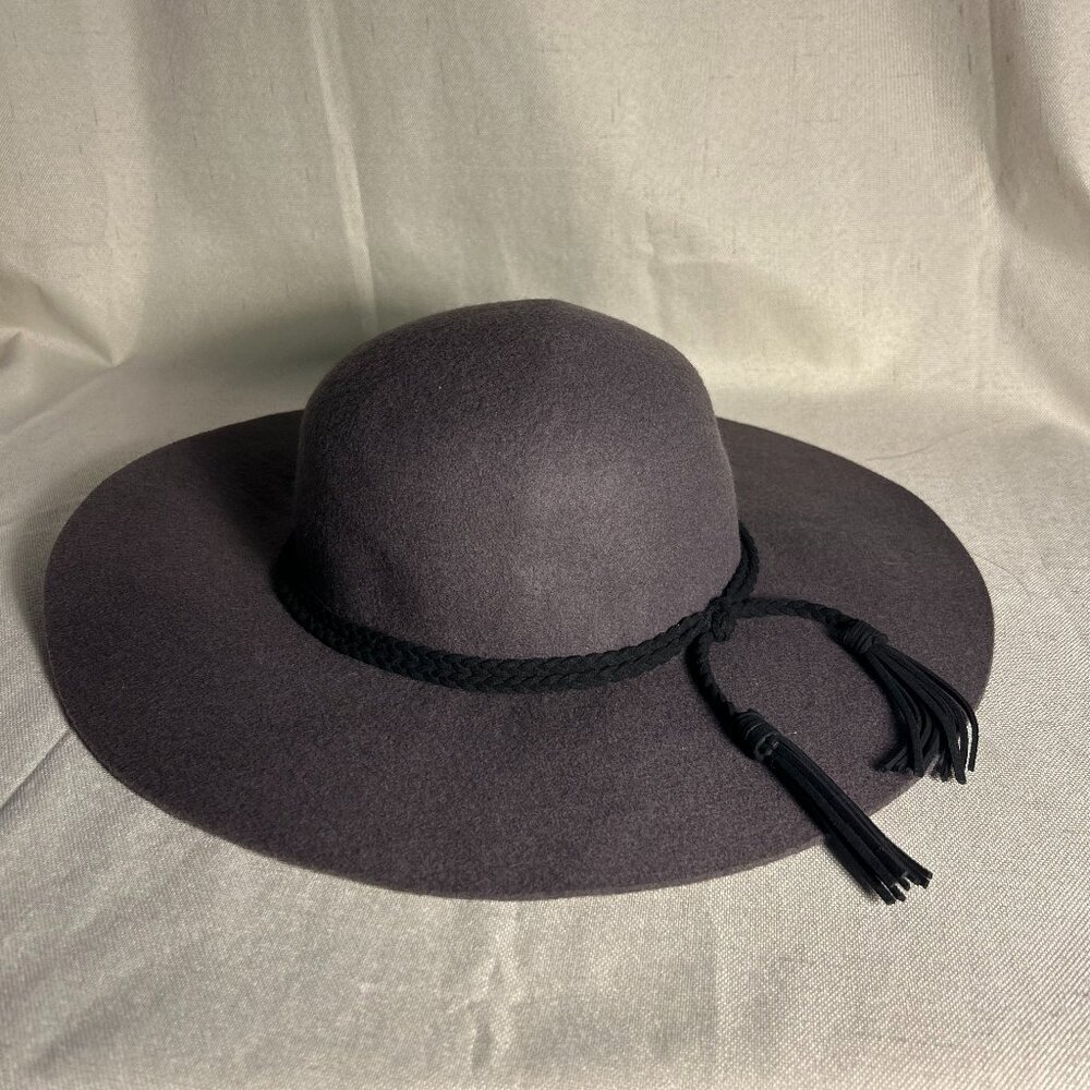 🖤 Timeless Charcoal Wool Brim Hat (100% Wool) 🖤